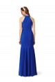 Azul real Sirena Cuello en V Crepé Elástico Largo Formales Vestidos de dama de honor / Vestidos de fiesta Tiendas