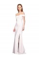 Blanco Sirena Hombros Descubiertos Crepé Elástico Largo Formales Vestidos de dama de honor / Vestidos de fiesta Tiendas