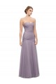 Heather Sirena Cuello de Corazón Tul Largo Vestidos de dama de honor Tiendas