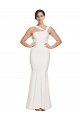 Marfil Cubierta Cuadrado Crepé Elástico Largo Formales Vestidos de dama de honor / Vestidos de fiesta Tiendas