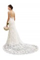 Marfil Sirena Cuello de Corazón Cola capilla Encaje Vestidos de novia Tiendas