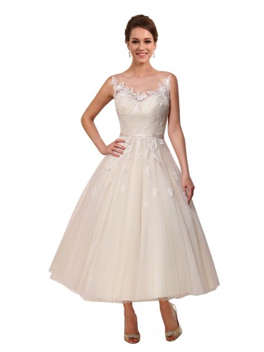 Marfil Ilusión Tul Encaje Vestidos de novia Tiendas