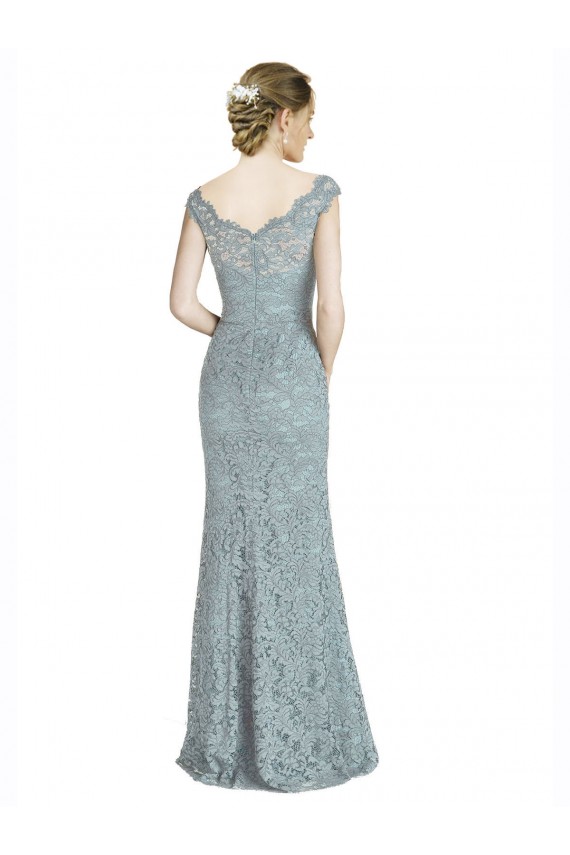 Sirena Hombros Descubiertos Encaje Largo Vestidos de dama de honor / Vestidos de fiesta Tiendas