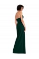 Verde Midnight Cubierta Cucharón Sin tirantes Crepé Elástico Largo Formales Vestidos de dama de honor / Vestidos de fiesta Tiendas